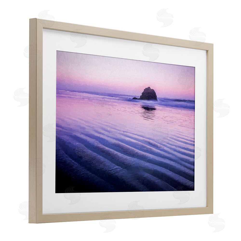 Jon Evan Tranquil And Still Waters Birch Framed Print Under Glass with White Mat Wall Art