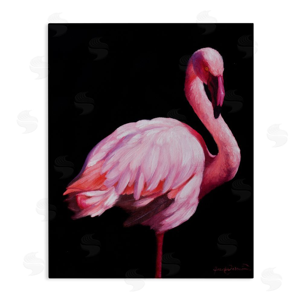 James Corwin Elegant & Exotic Flamingo Canvas Wall Art Print