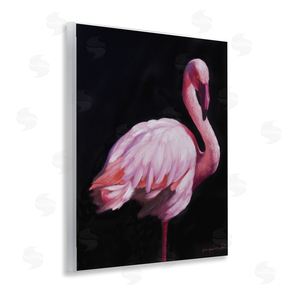 James Corwin Elegant & Exotic Flamingo Wall Plaque Art Print