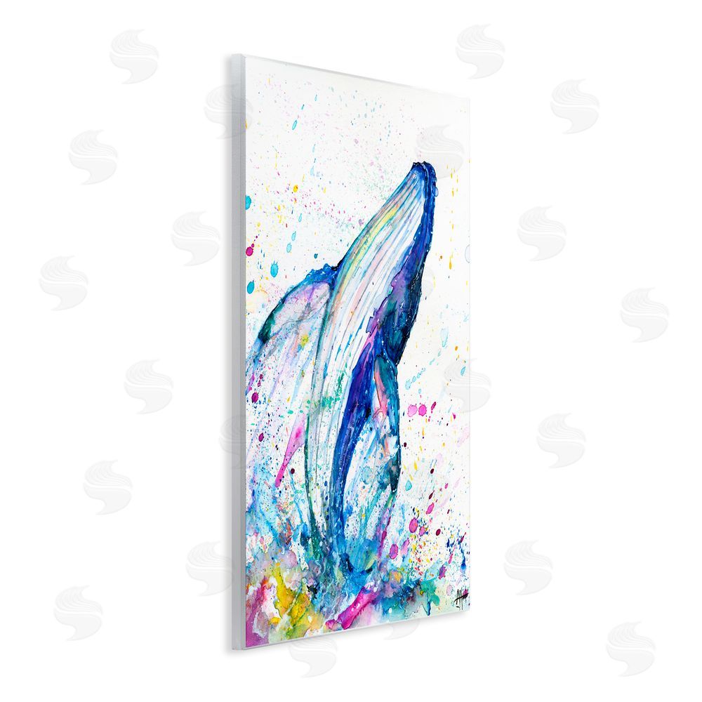 Marc Allante Breech Whale with Splatter Wall Plaque Art Print