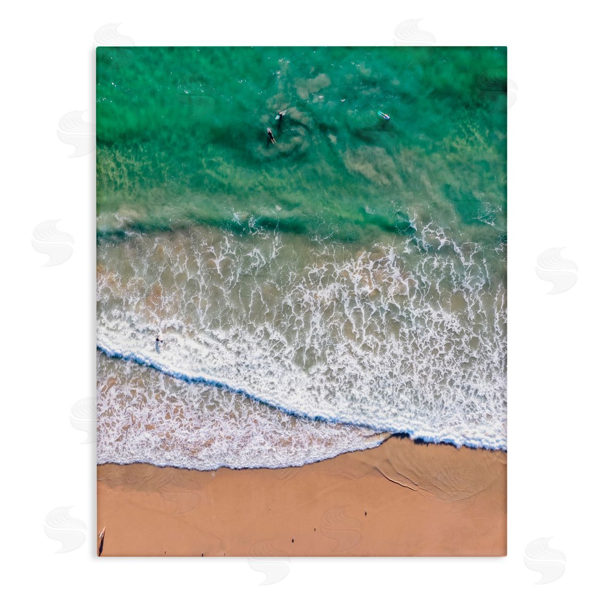 Jeff Poe Photography Crisscross Shore Waves Canvas Wall Art Print