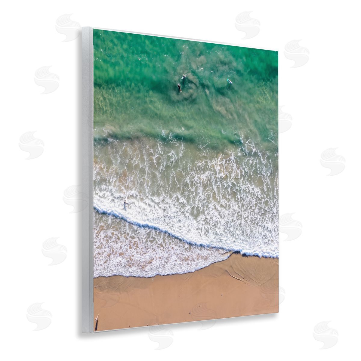 Jeff Poe Photography Crisscross Shore Waves Wall Plaque Art Print