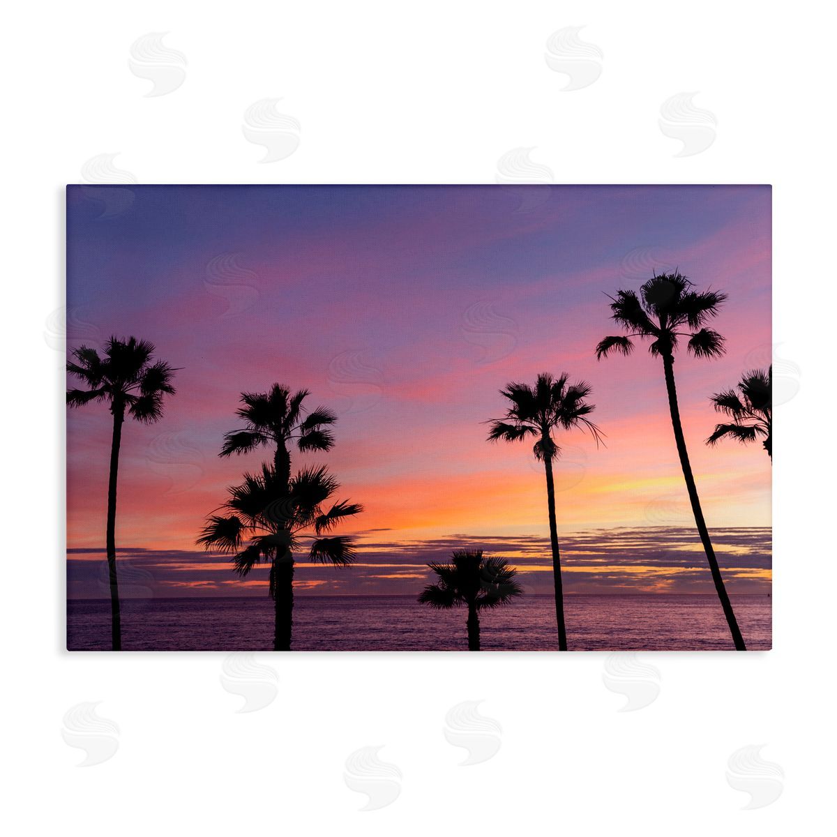 Jeff Poe Photography Sunsets & Scattered Palm Trees Canvas Wall Art Print