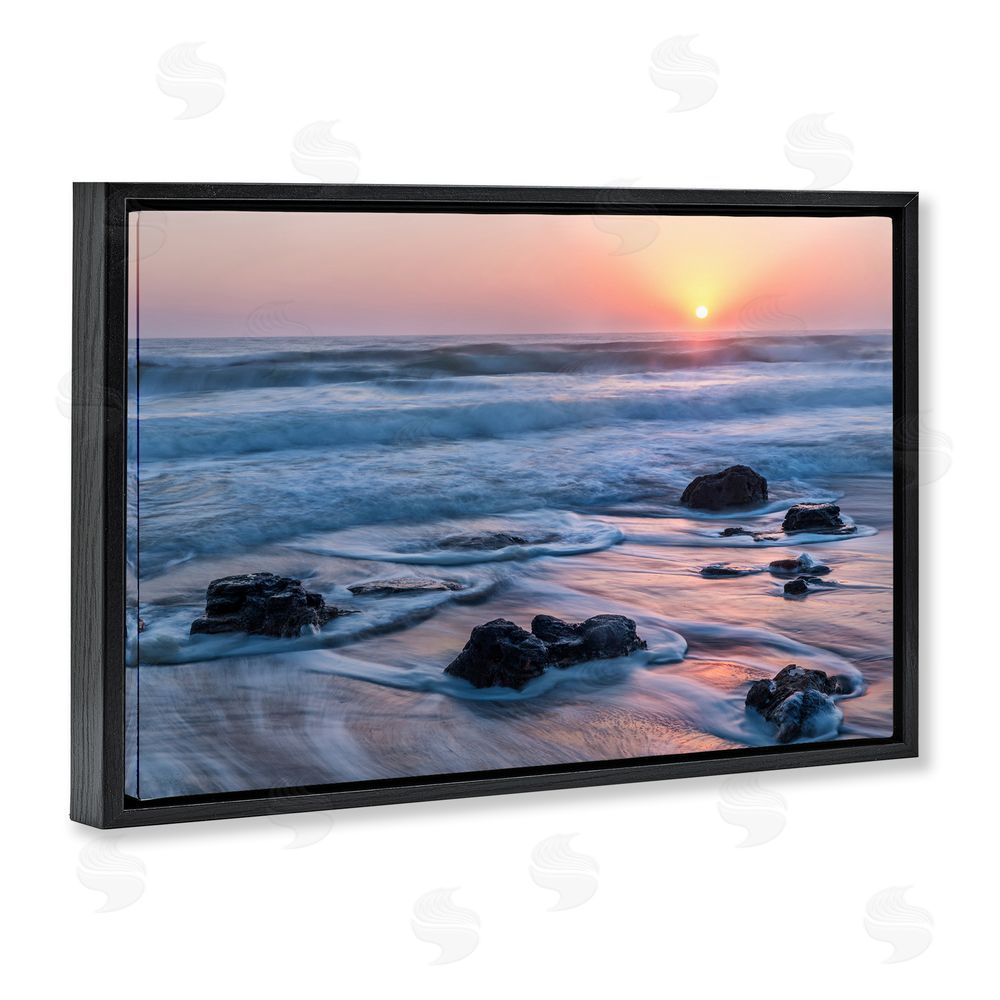 Jon Evan Life Always Changes Seascape Black Floating Frame Canvas Wall Art Print