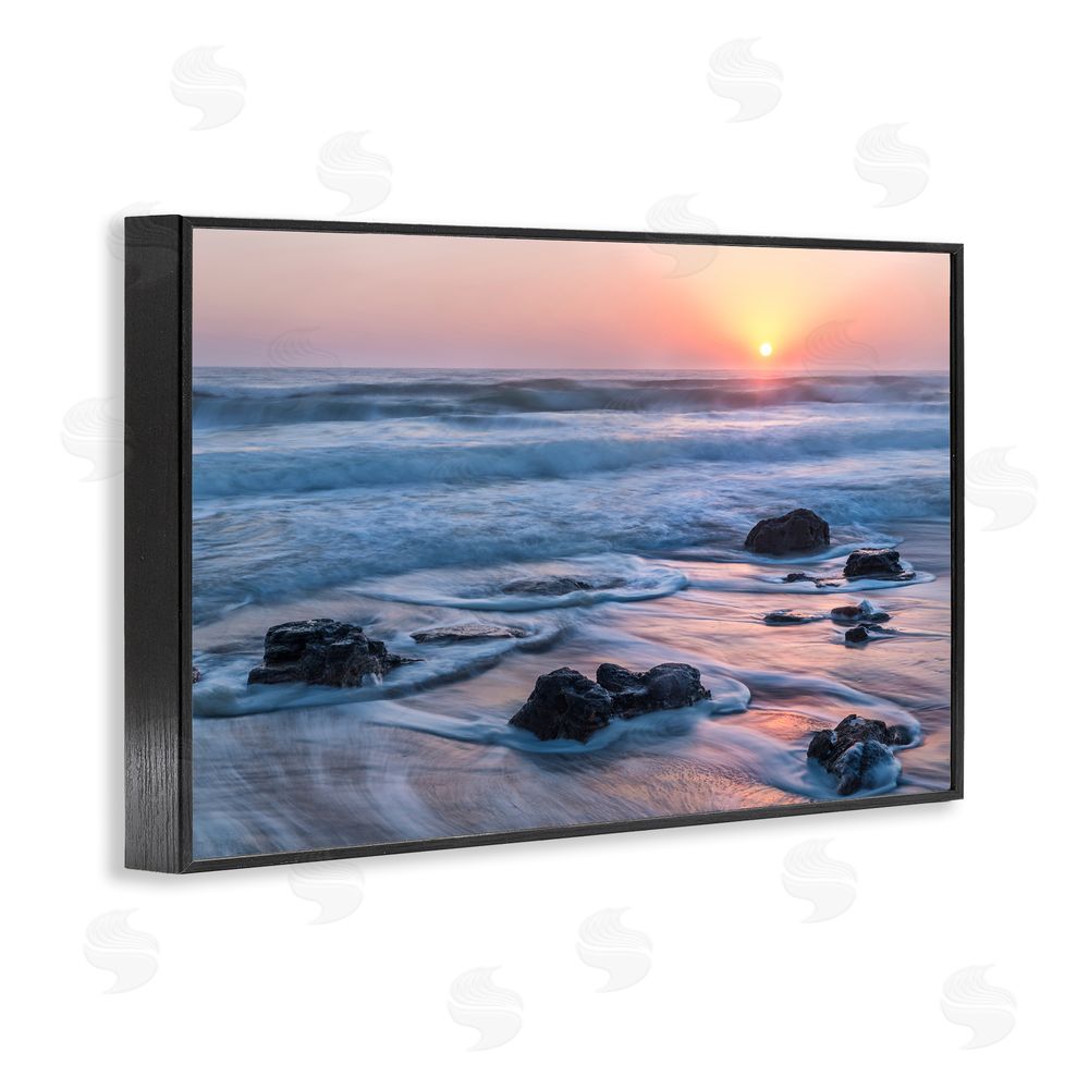 Jon Evan Life Always Changes Seascape Black Framed Giclee Wall Art Print