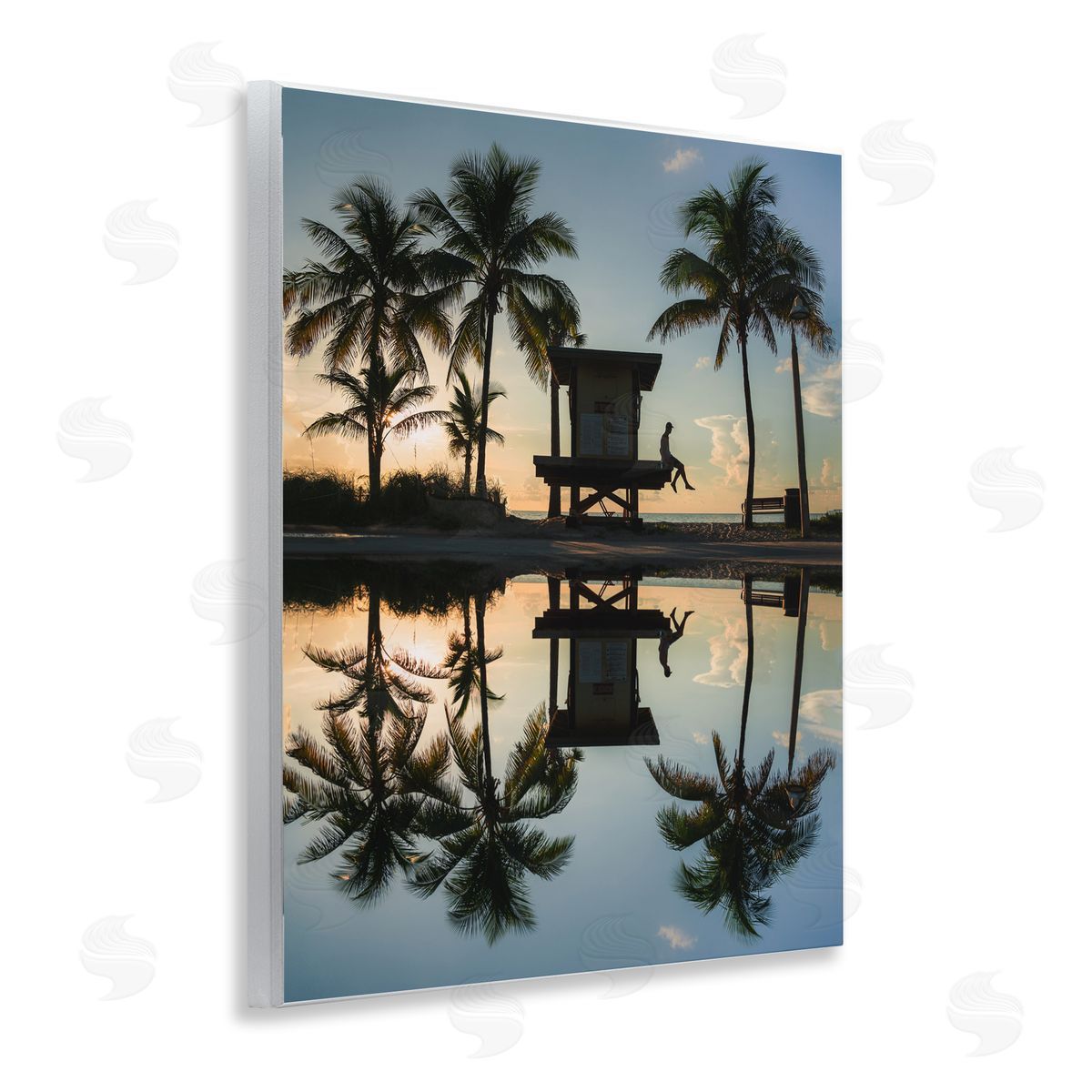 Jared Kreiss Palm Tree Reflection Wall Plaque Art Print