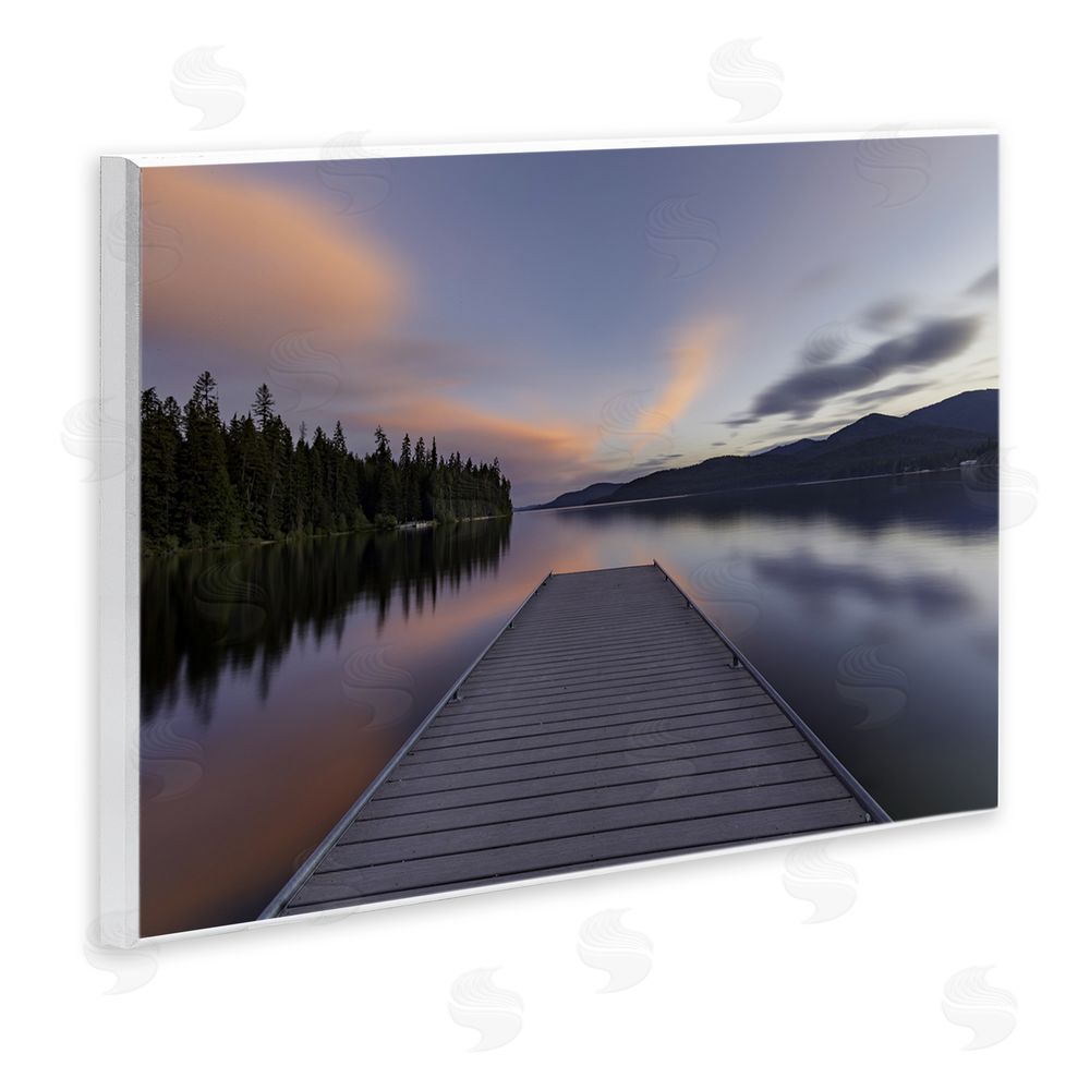 Jeff Poe Photography Priest Lake Stacked Pink Wall Plaque Art Print