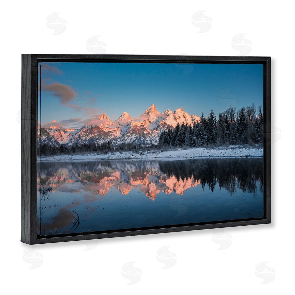 Jared Kreiss Grand Morning View Black Floating Frame Canvas Wall Art Print
