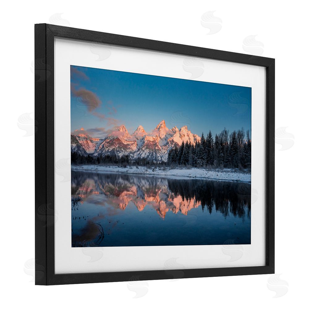 Jared Kreiss Grand Morning View Black Framed Print Under Glass with White Mat Wall Art