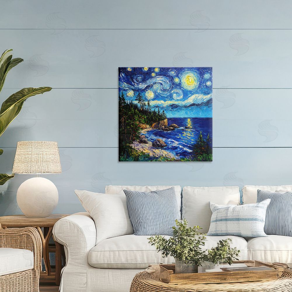 Wumples Acadia National Park Post Impressionist Canvas Art on Wall