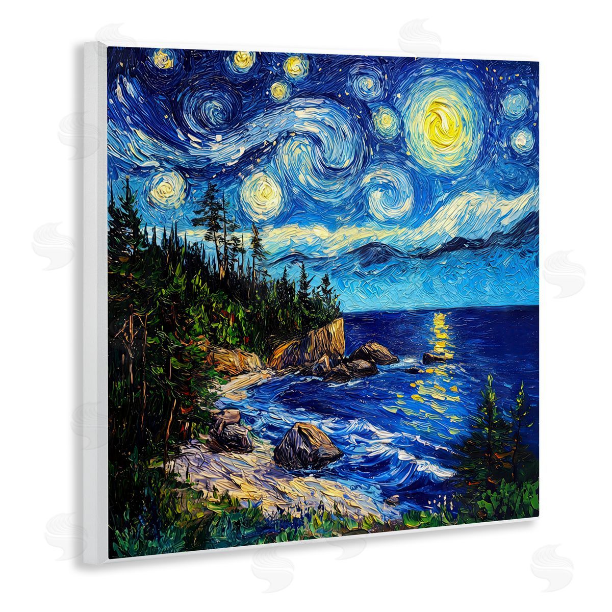 Wumples Acadia National Park Post Impressionist Wall Plaque Art Print