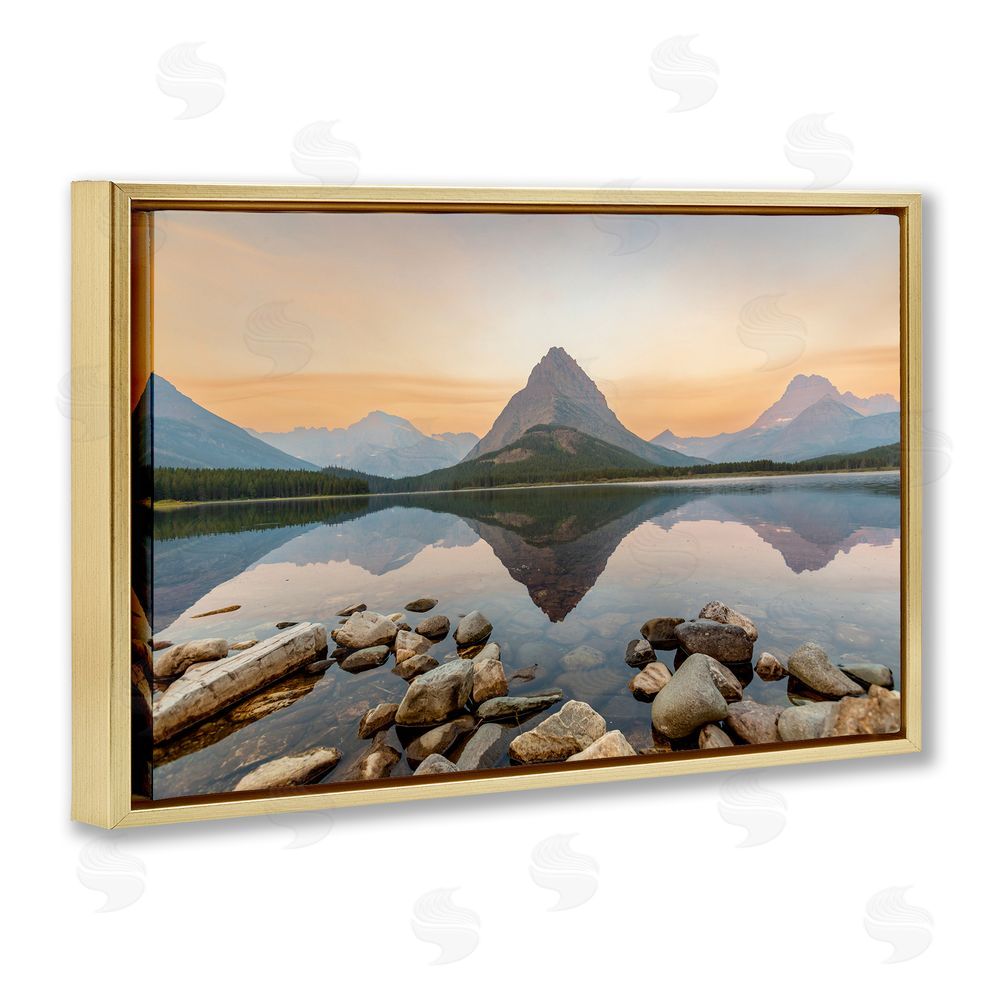 Jeff Poe Photography National Park Central Mountain Gold Floating Frame Canvas Wall Art Print