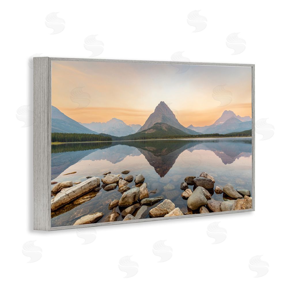 Jeff Poe Photography National Park Central Mountain Gray Framed Giclee Wall Art Print