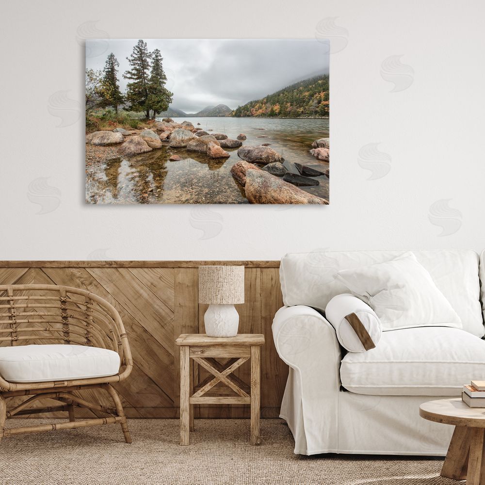 Jon Evan Pond In The Mountains Canvas Art on Wall