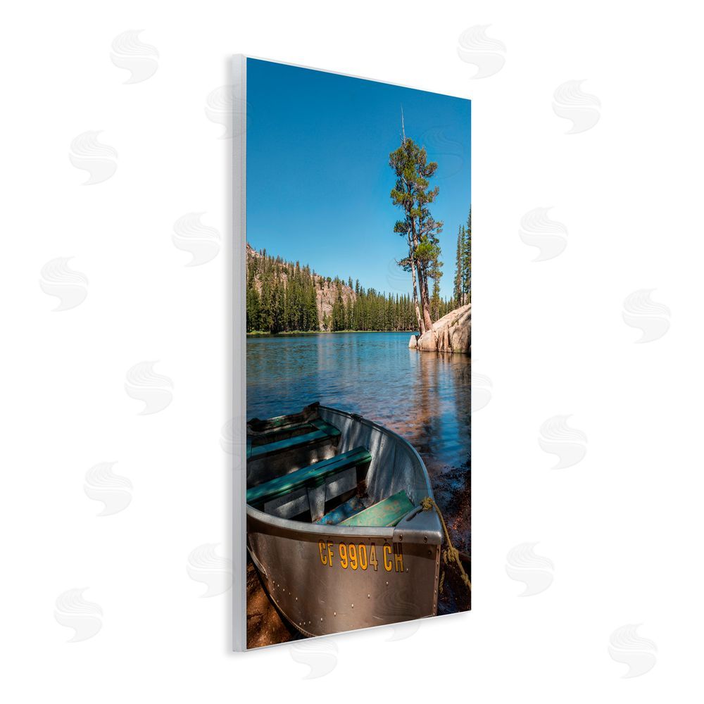 Jon Evan Bring It Back Docked Boat Wall Plaque Art Print
