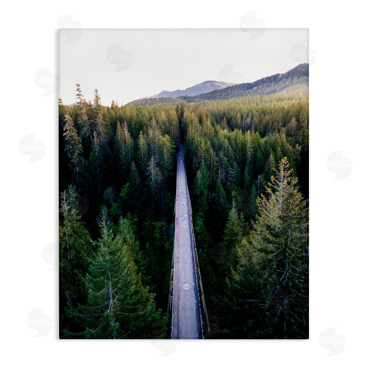 Jared Kreiss Bridge Between Pines Canvas Wall Art Print