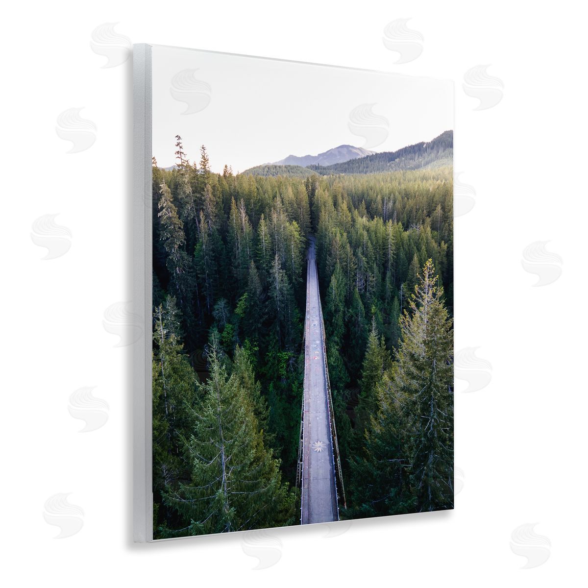Jared Kreiss Bridge Between Pines Wall Plaque Art Print