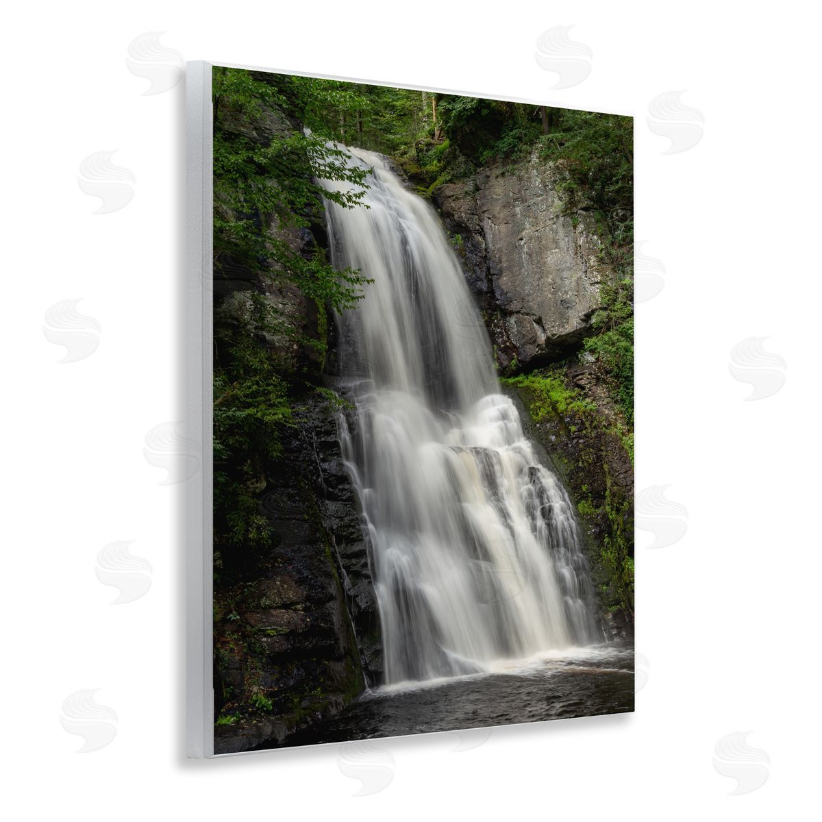 Jeff Poe Photography Lush Waterfall Flow Wall Plaque Art Print