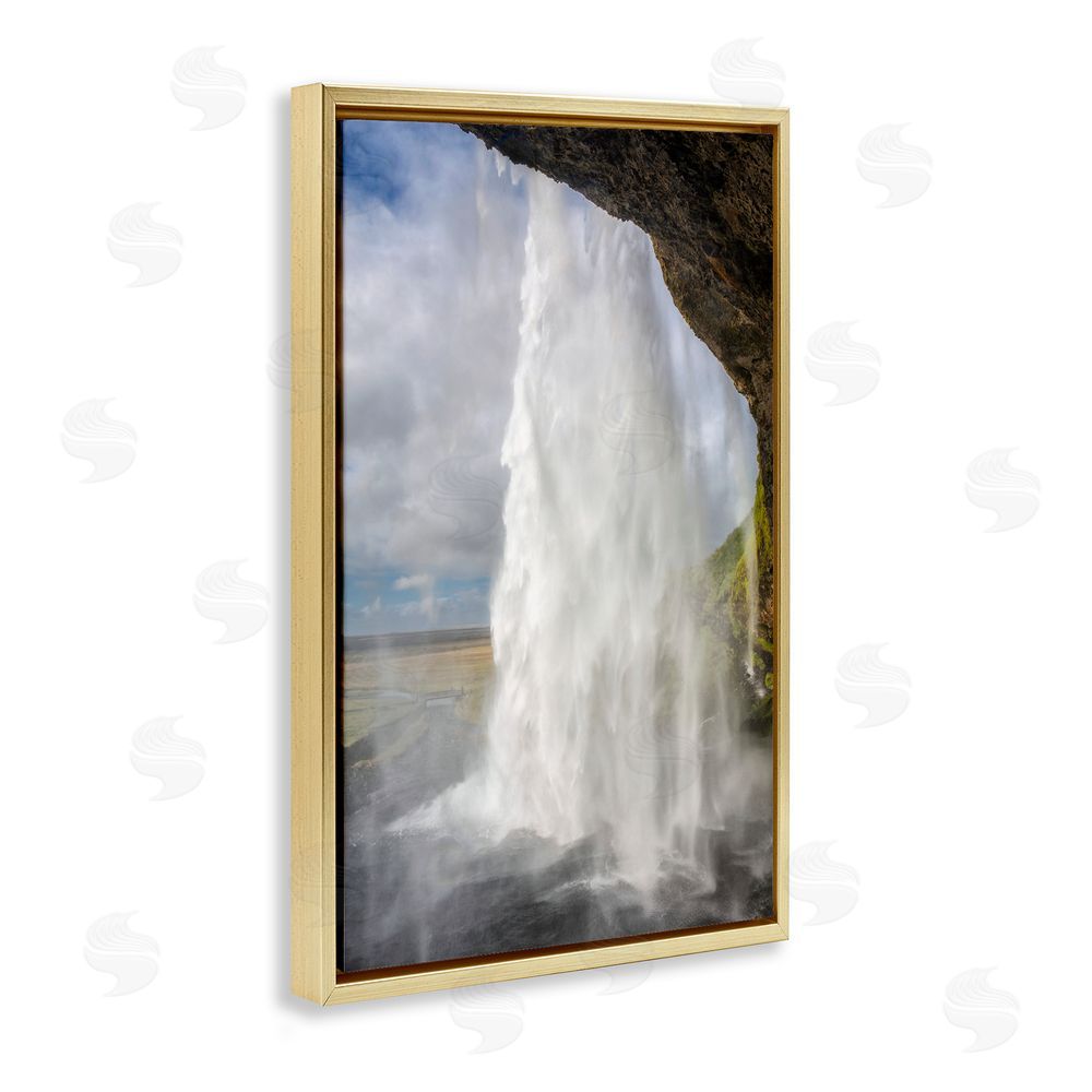 Jon Evan Through The Waters Gold Floating Frame Canvas Wall Art Print