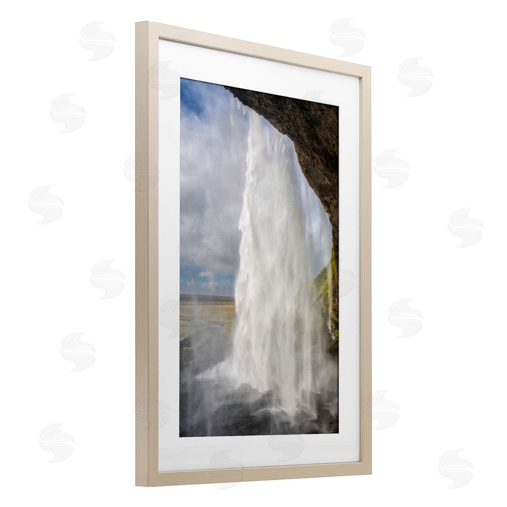 Jon Evan Through The Waters Birch Framed Print Under Glass with White Mat Wall Art