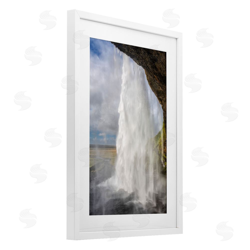 Jon Evan Through The Waters White Framed Print Under Glass with Mat Wall Art