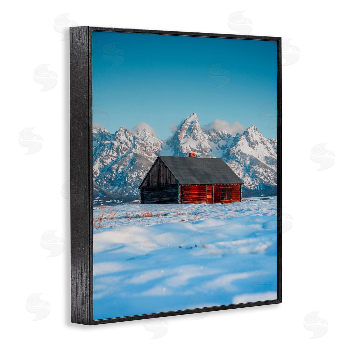 Jared Kreiss In The Shadow Of The Tetons Black Framed Giclee Wall Art Print