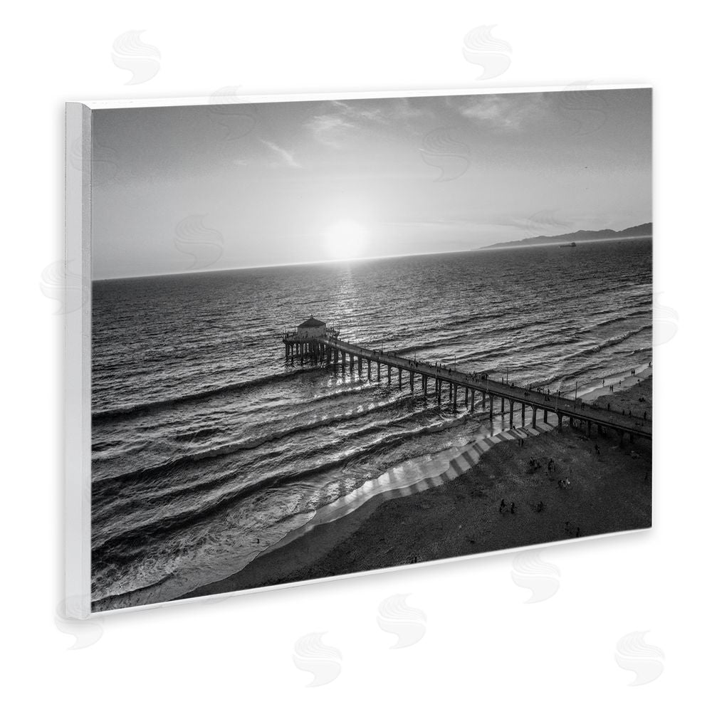 Jeff Poe Photography Serene Morning Pier Wall Plaque Art Print