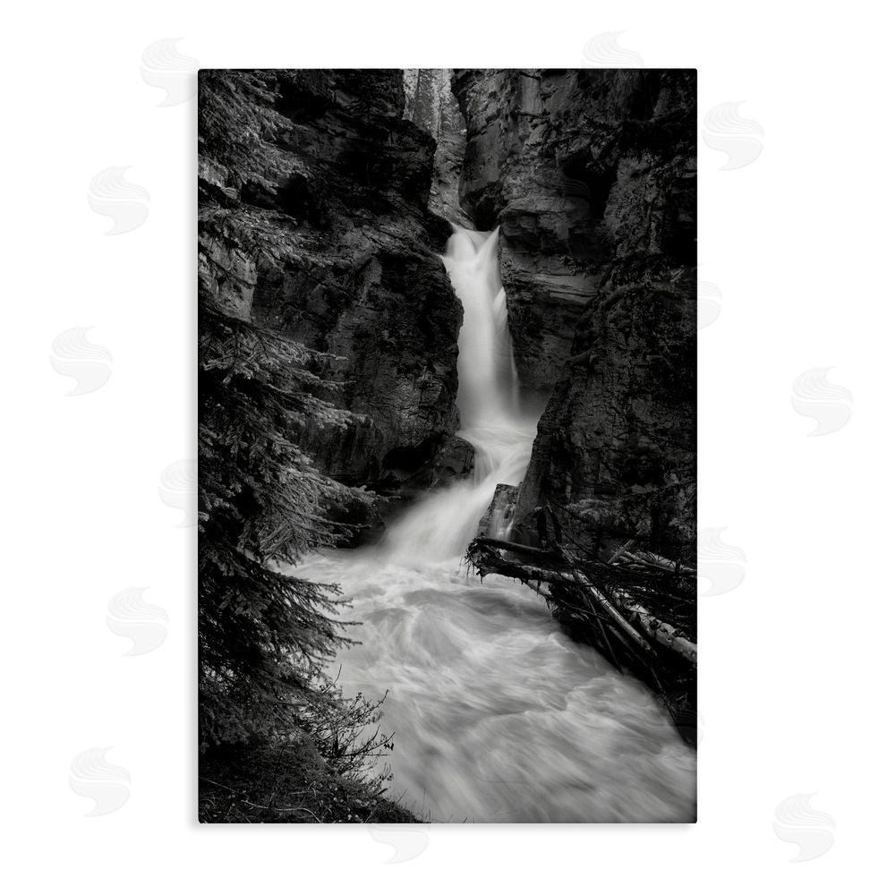 Jon Evan Banff National Park Waterfall Canvas Wall Art Print
