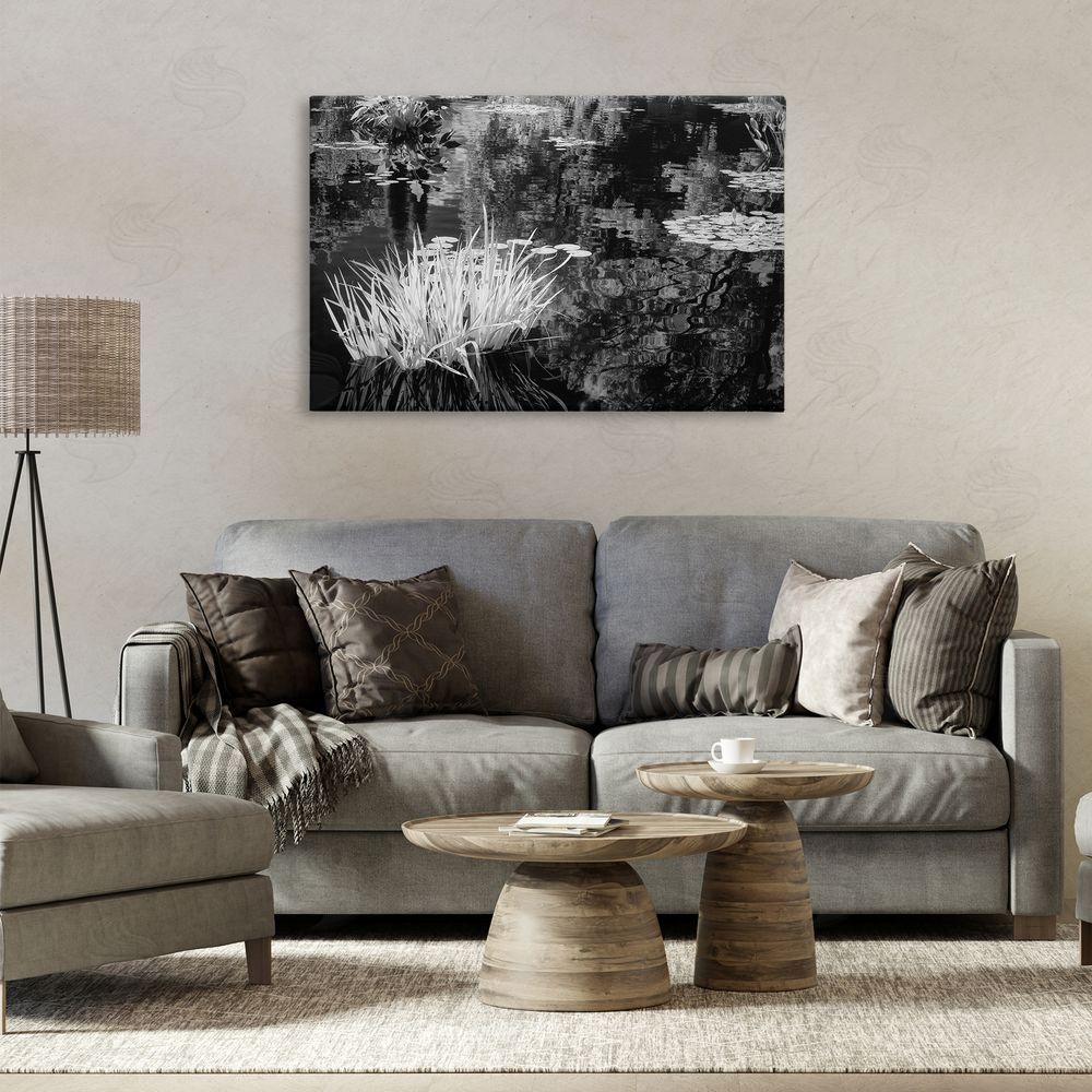 Jon Evan Water Grasses In A Pond Canvas Art on Wall