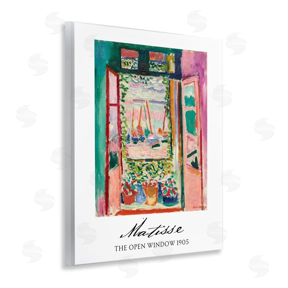 Vintage Hustle The Open Window Matisse Wooden Wall Plaque Art Print