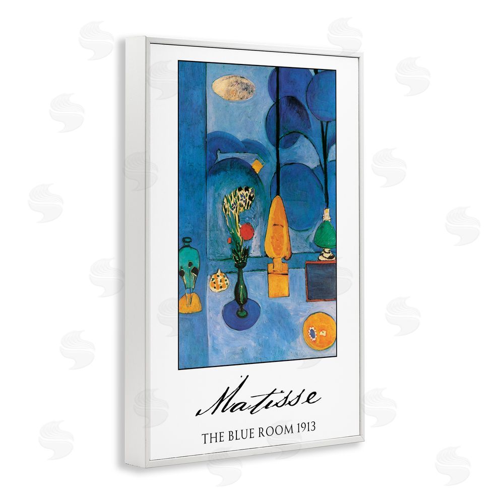 Vintage Hustle Matisse The Blue Room White Framed Giclee Print Wall Art