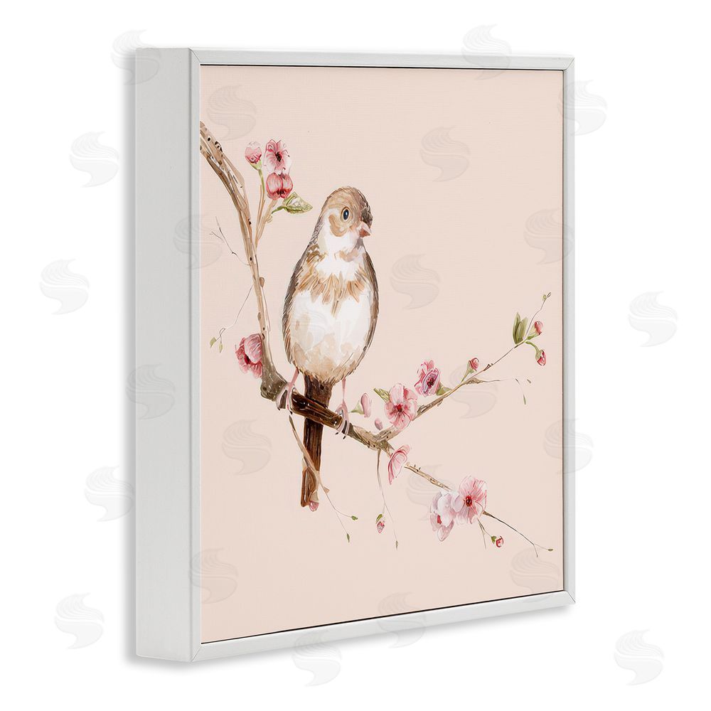 Lisa Wehmeyer Sweetest Brown Bird White Framed Giclee Print Wall Art
