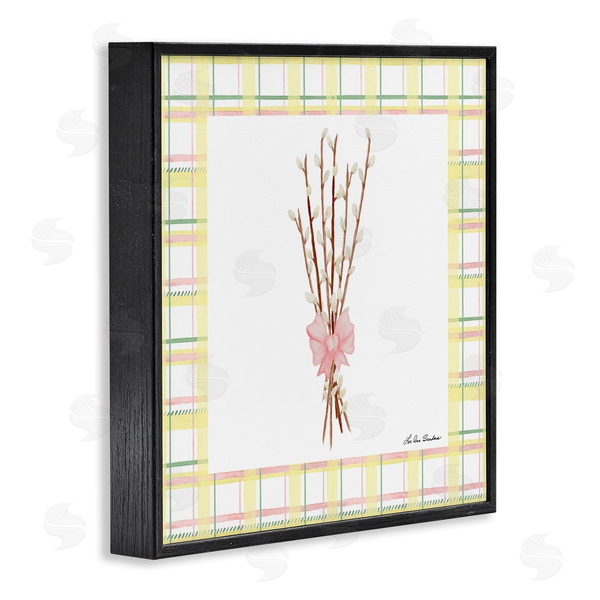 Lee Ann Sanders Pastel Spring Pussy Willow Black Framed Giclee Print Wall Art