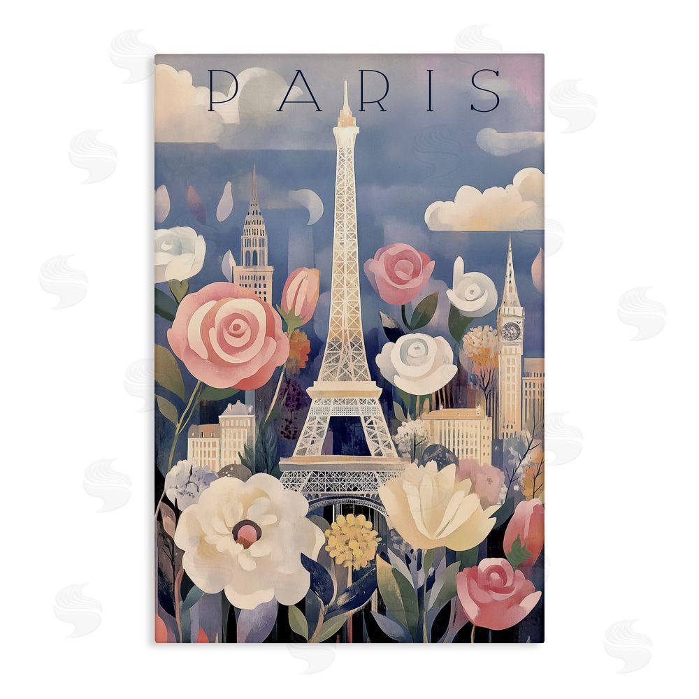 Annabelle Hall Spring Blooms In Paris Canvas Wall Art Print
