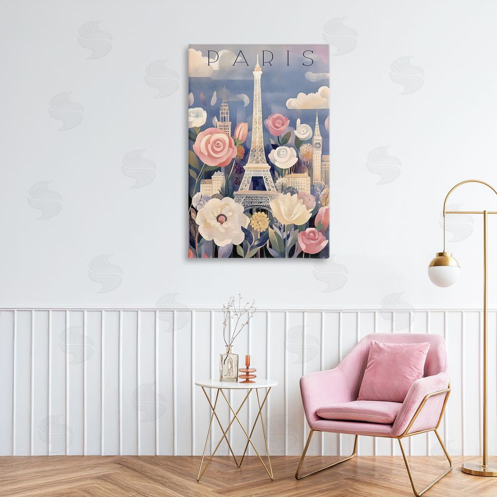 Annabelle Hall Spring Blooms In Paris Canvas Art on Wall