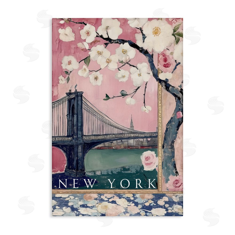Annabelle Hall New York Spring Tree Canvas Wall Art Print