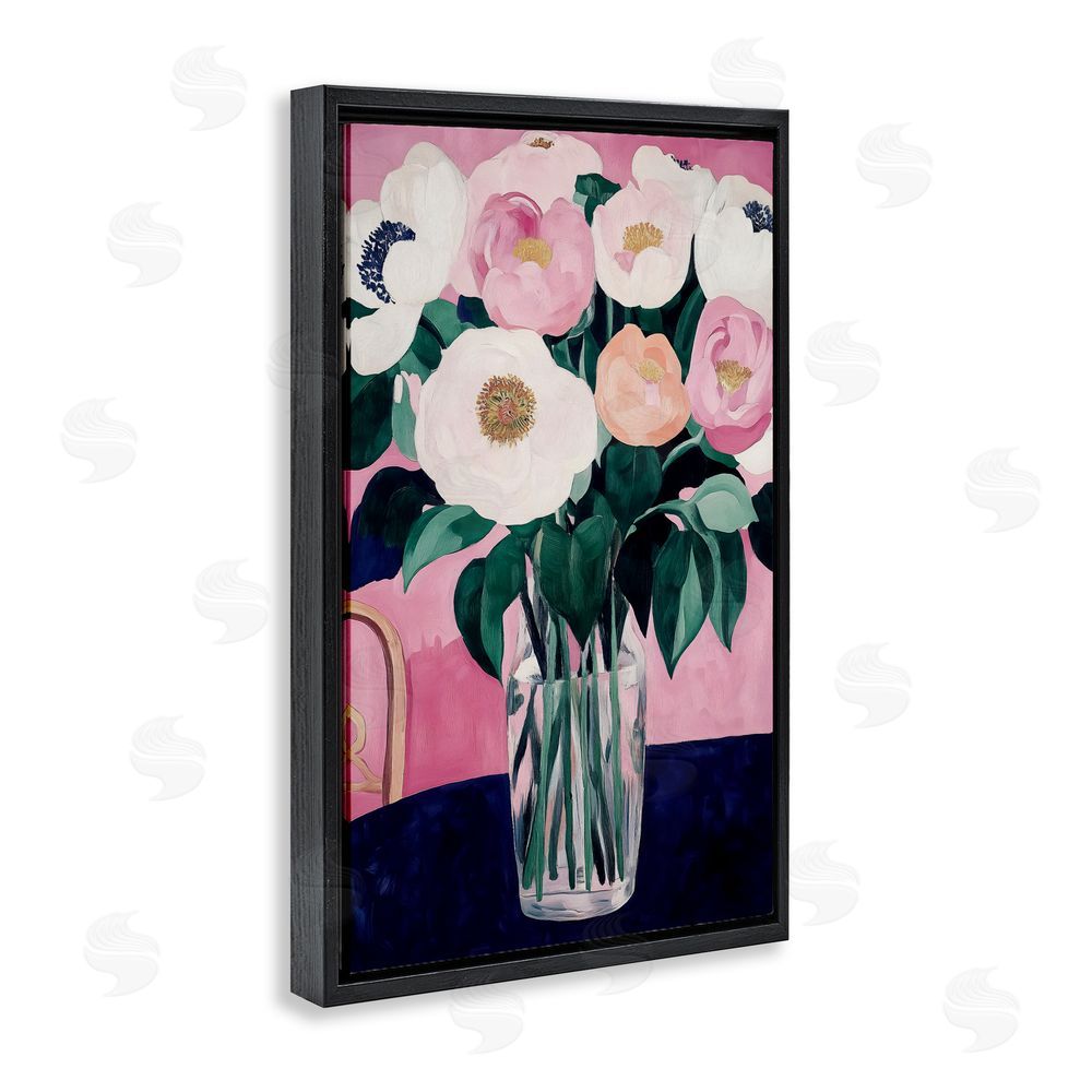 Annabelle Hall The Vase And Chair Black Floating Frame Canvas Wall Art Print