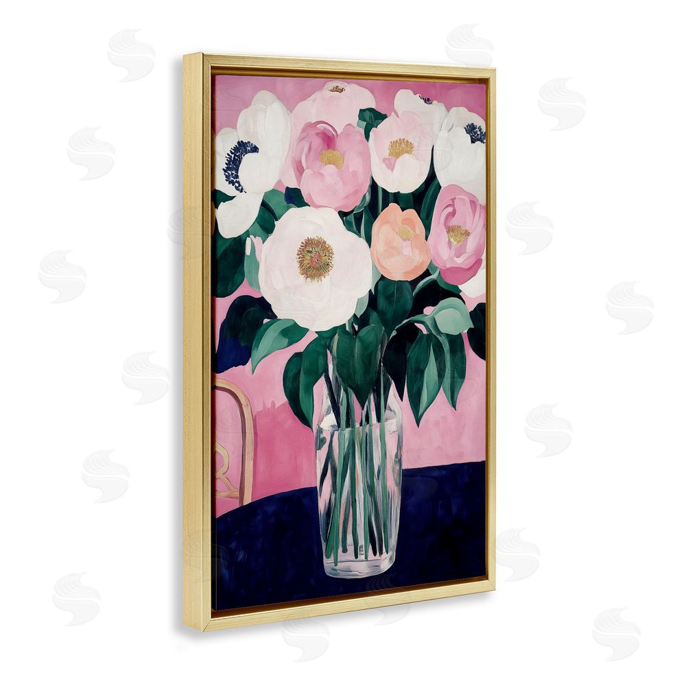 Annabelle Hall The Vase And Chair Gold Floating Frame Canvas Wall Art Print