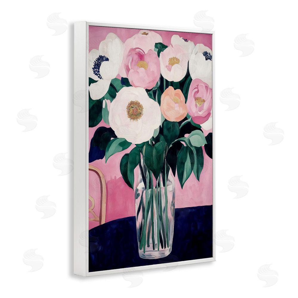 Annabelle Hall The Vase And Chair White Framed Giclee Wall Art Print