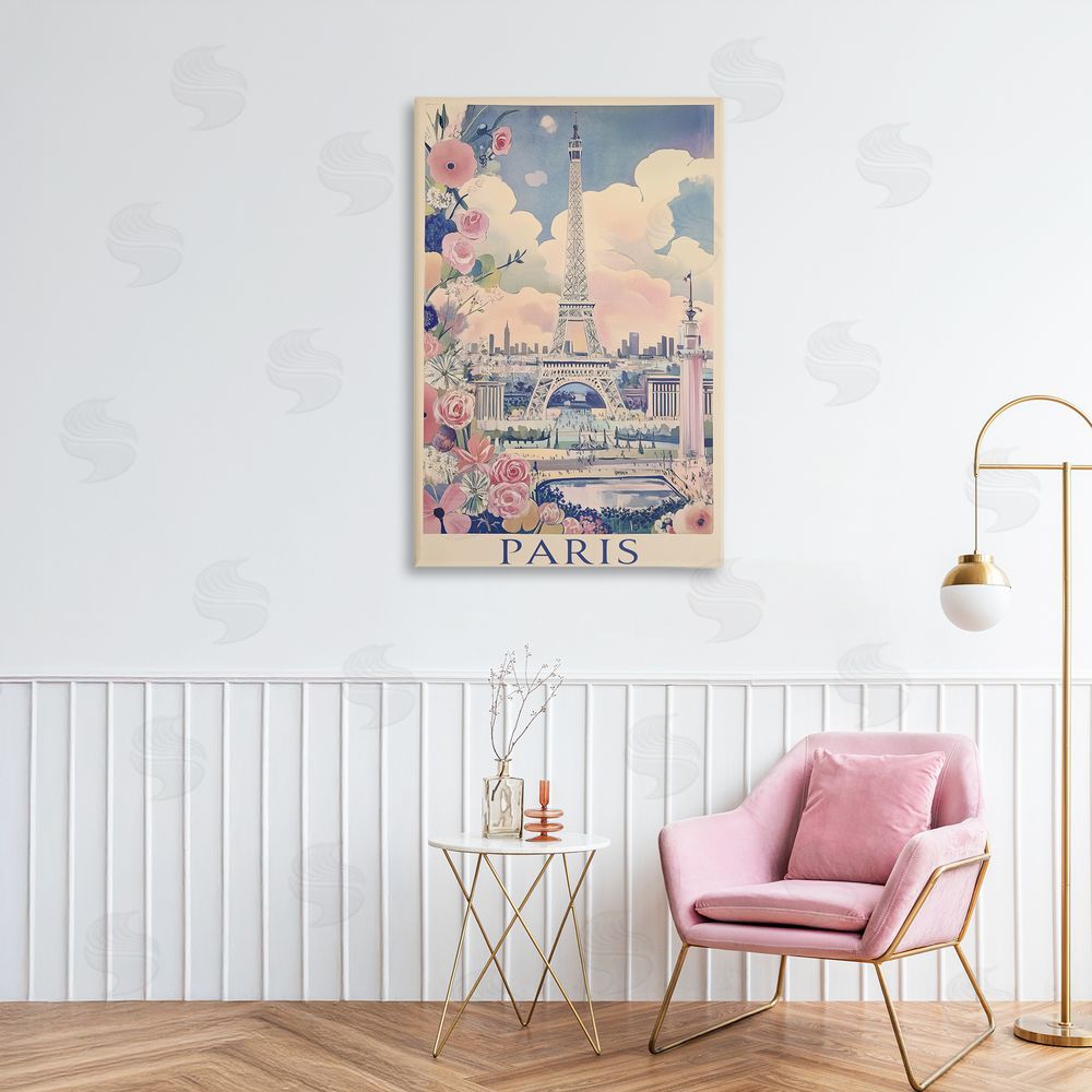 Annabelle Hall Vintage Spring In Paris Canvas Art on Wall