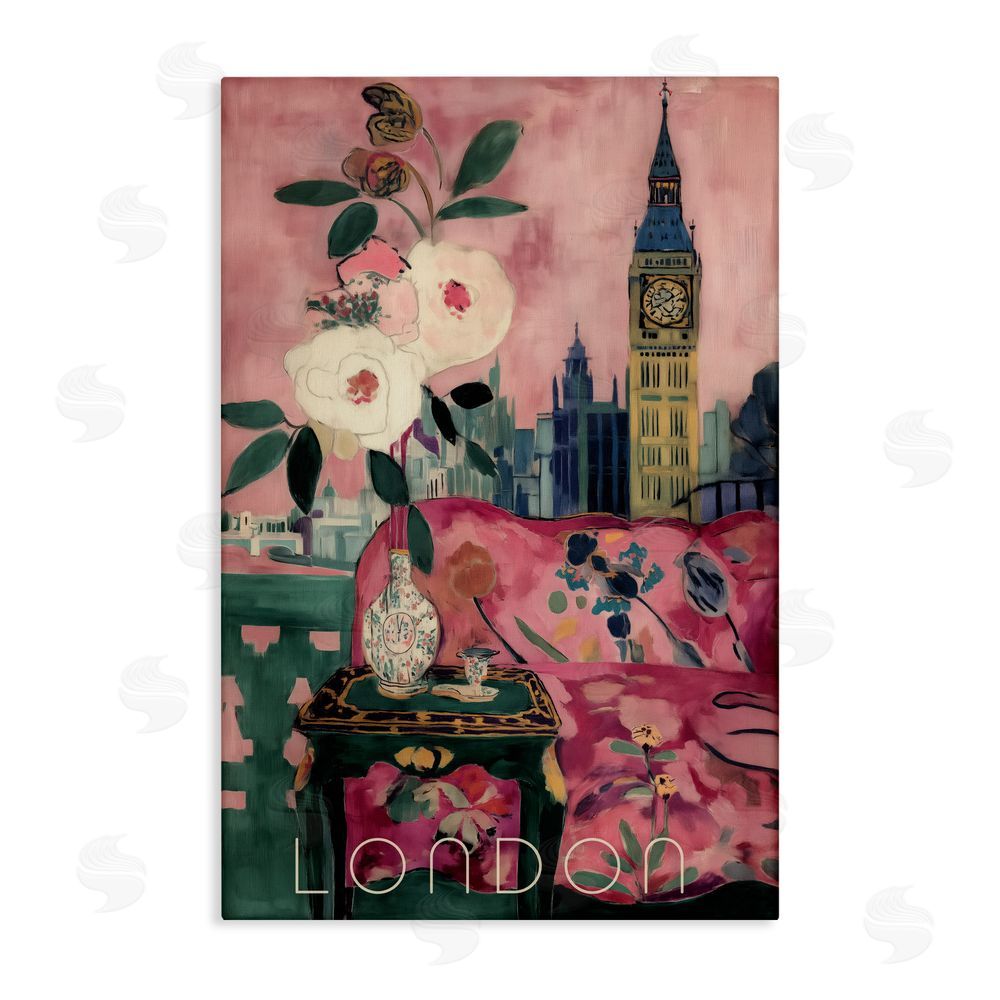 Annabelle Hall London Spring Blossoms Canvas Wall Art Print