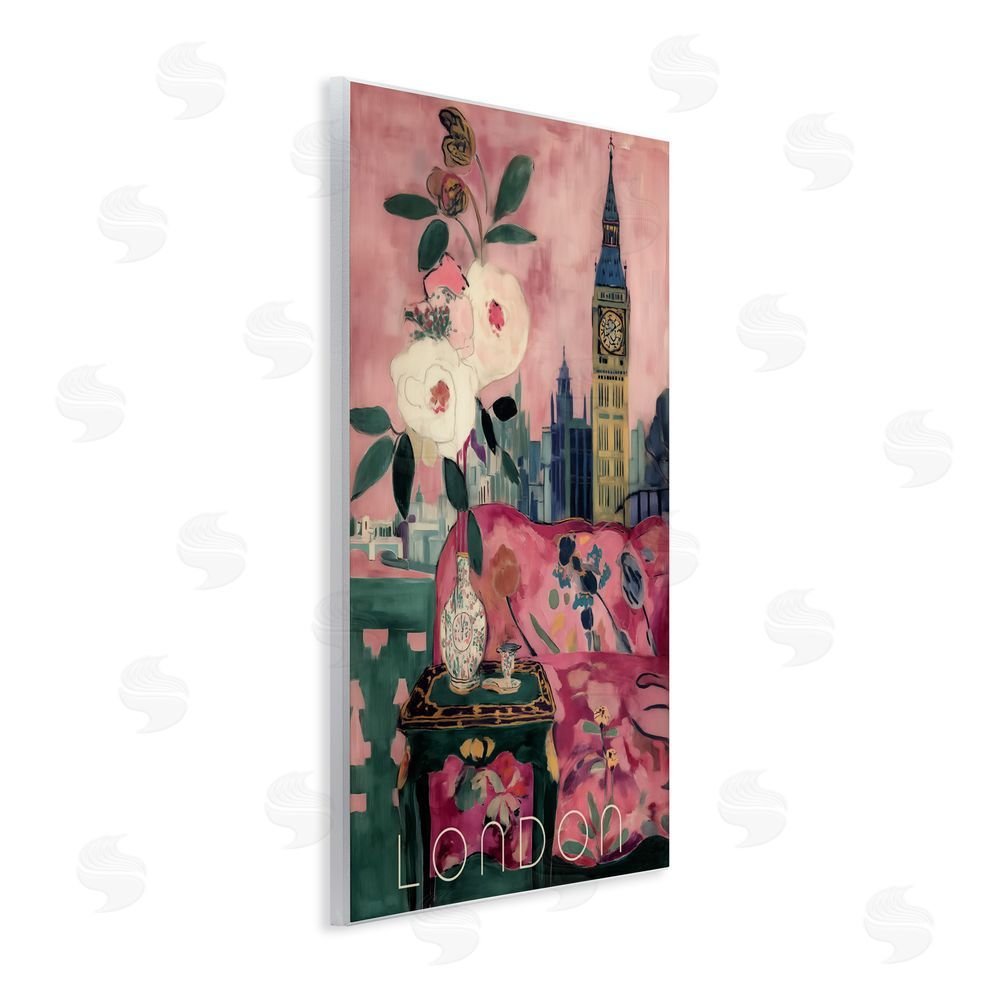 Annabelle Hall London Spring Blossoms Wall Plaque Art Print