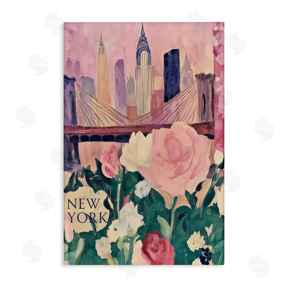 Annabelle Hall New York Spring Cityscape Canvas Wall Art Print