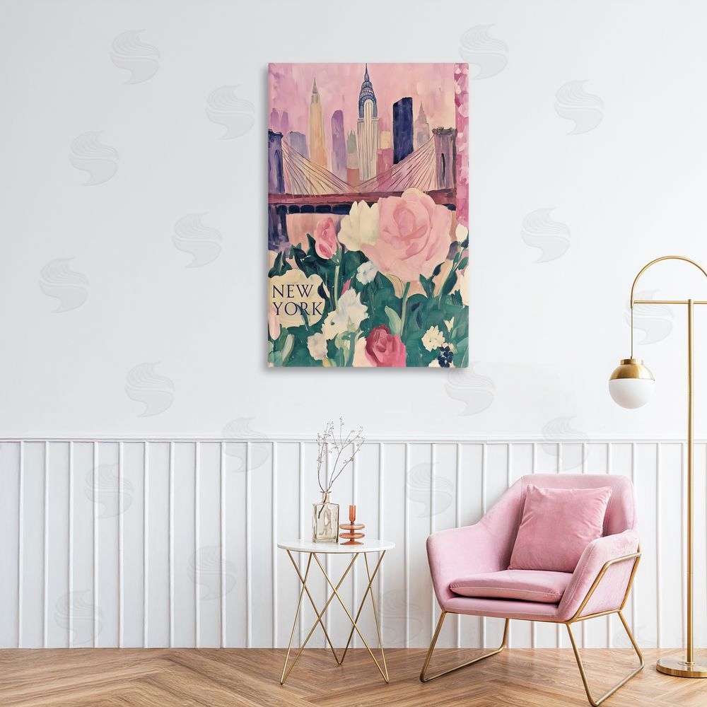 Annabelle Hall New York Spring Cityscape Canvas Art on Wall