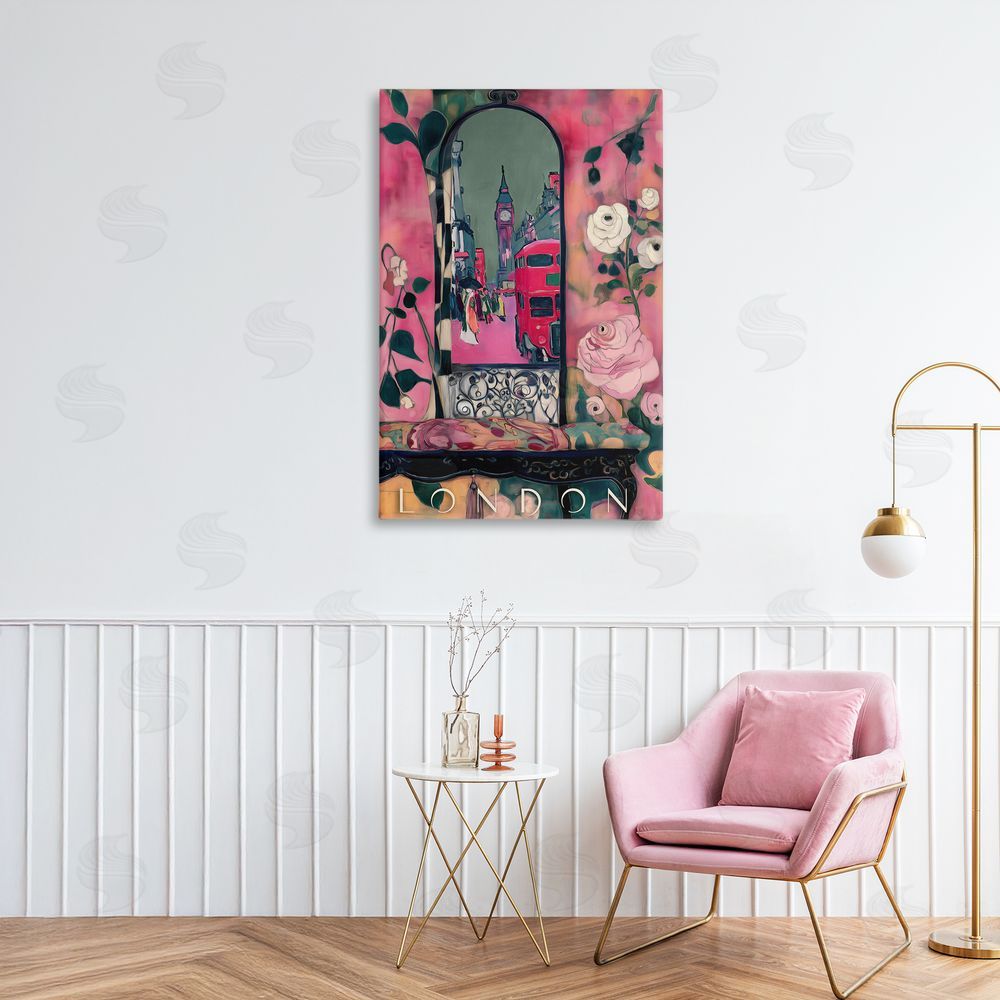 Annabelle Hall London Spring Street View Canvas Art on Wall