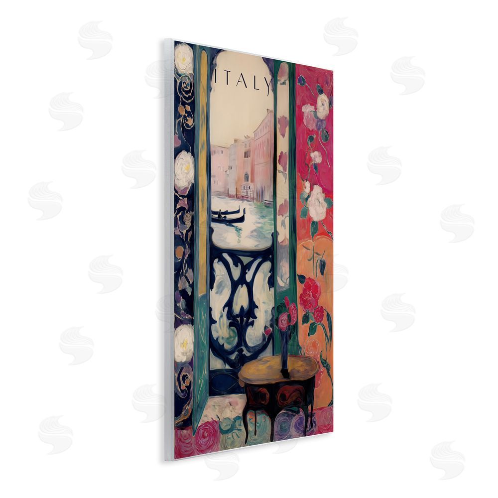 Annabelle Hall Italy Spring Canal View Wall Plaque Art Print