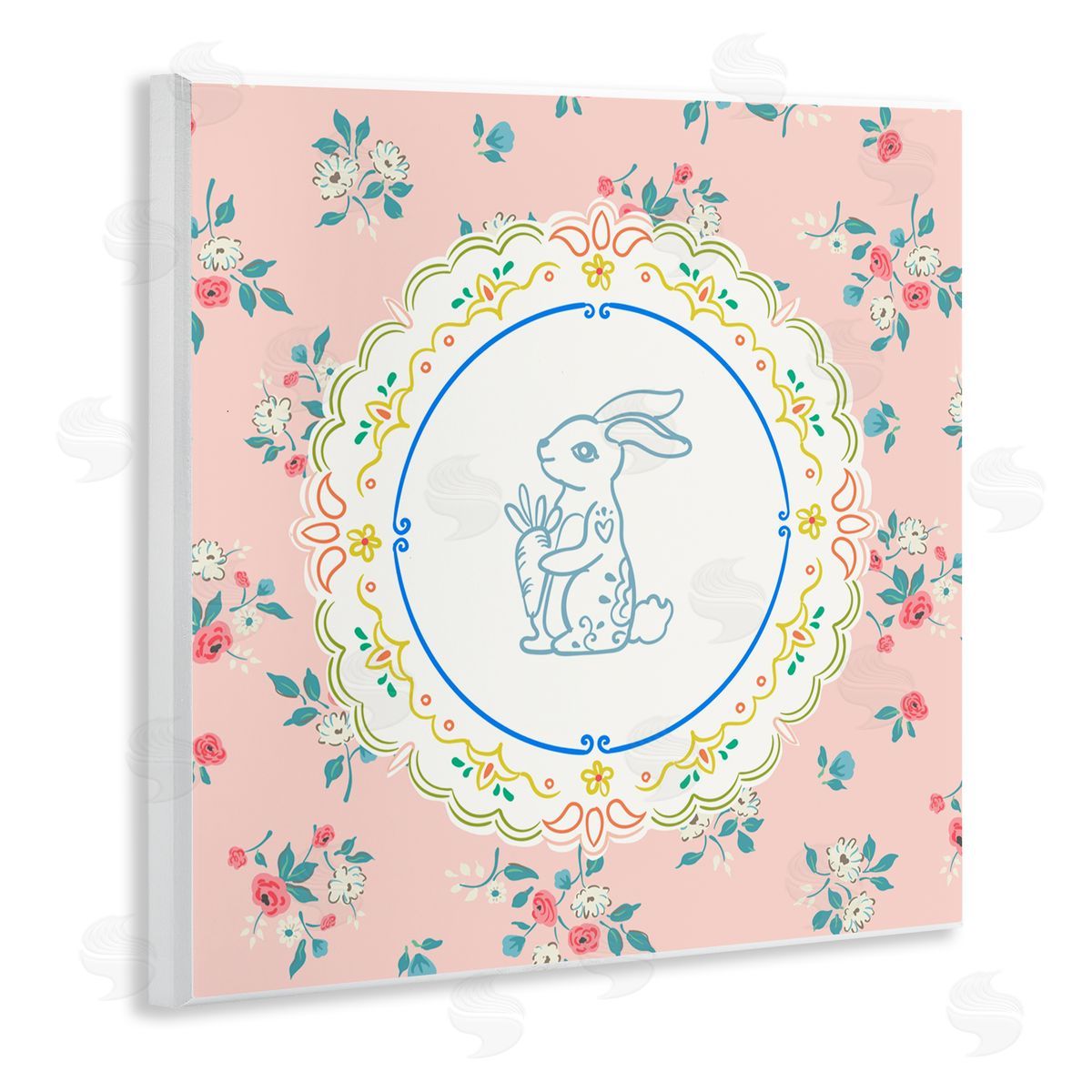 Angela Steahling Whimsical Spring Bunny Wall Plaque Art Print