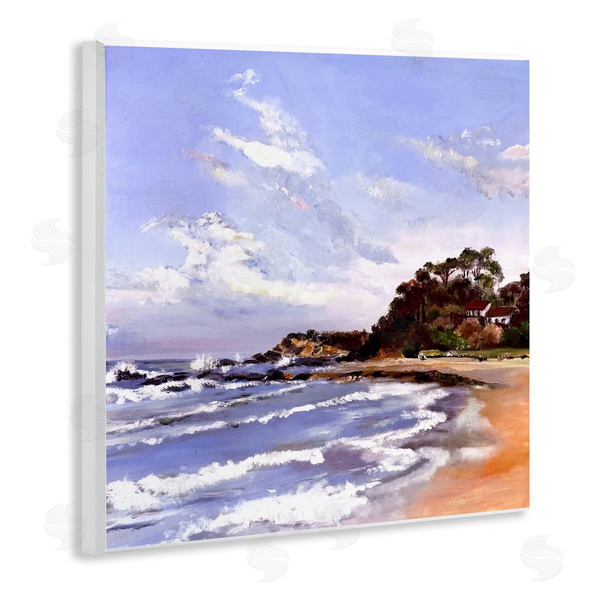 Patricia Reynolds Malua Bay Seascape Wooden Wall Plaque Art Print