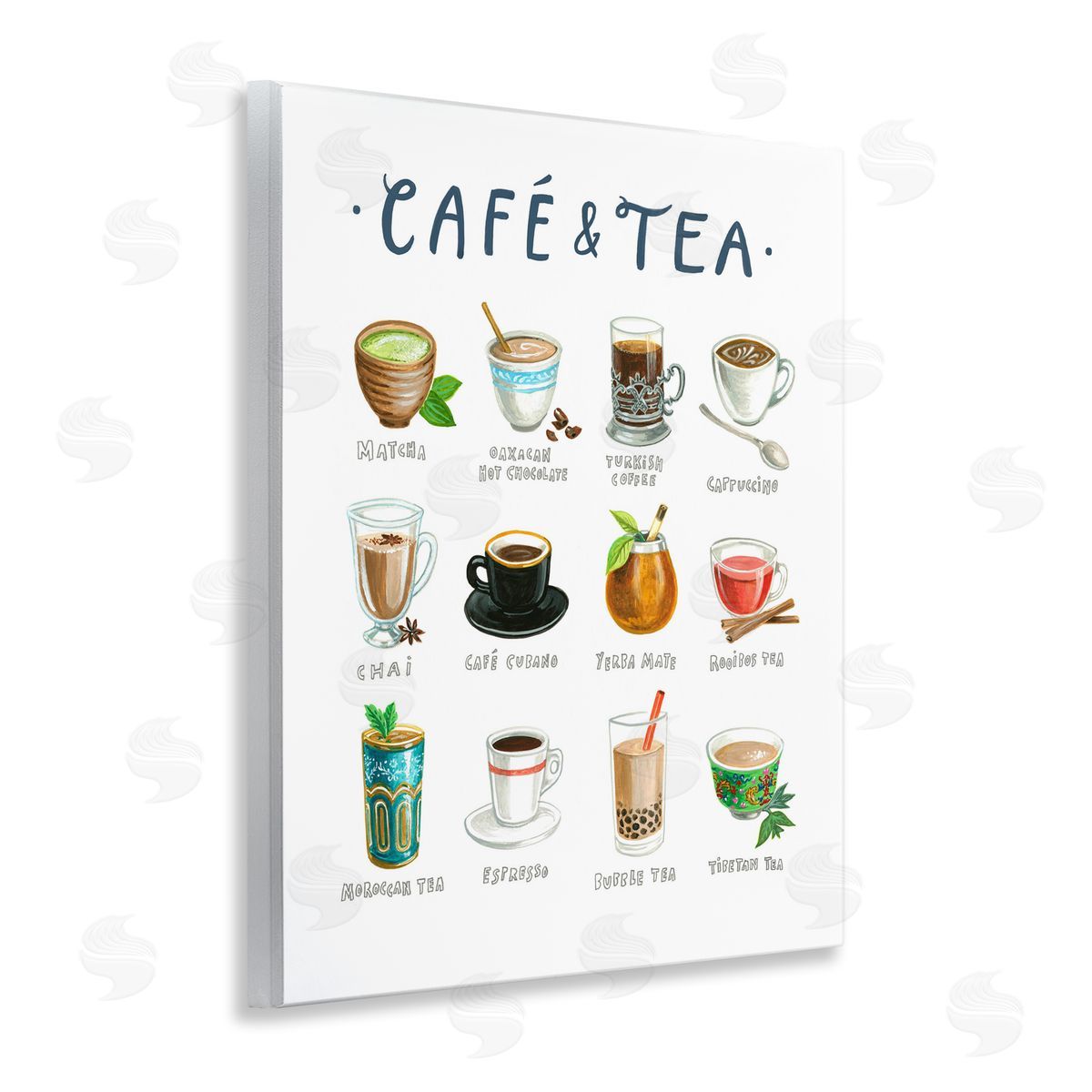 Angela Steahling Cafe & Tea Types Wall Plaque Art Print