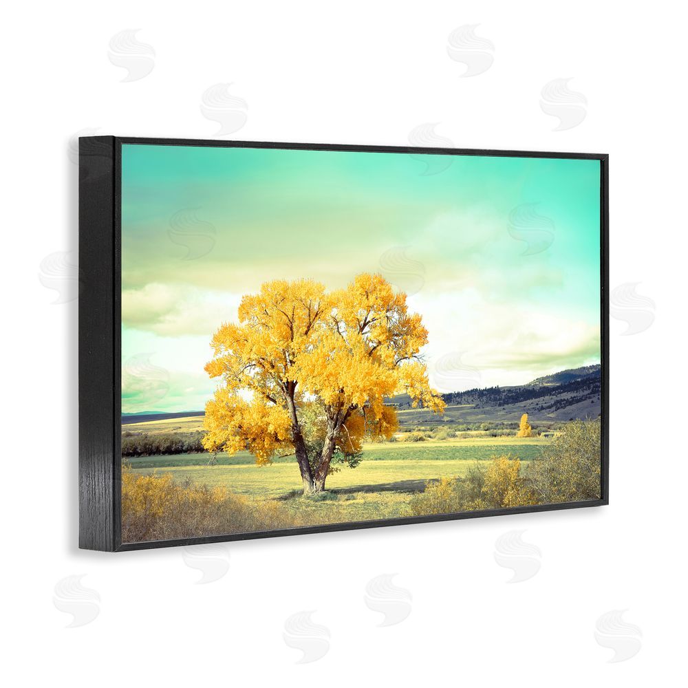 Annie Bailey Art First To Turn Tree Black Framed Giclee Wall Art Print
